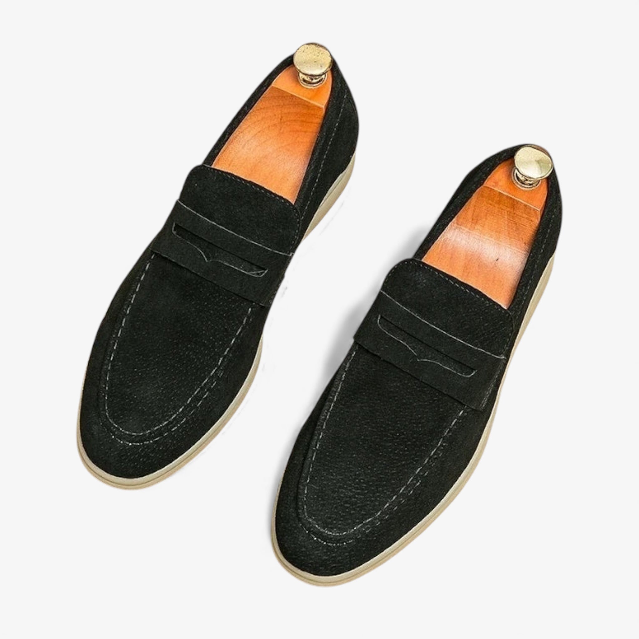 Retro pointed penny loafer