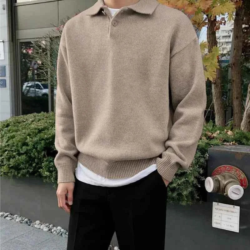 Men's Half-Zip Woolen Sweater
