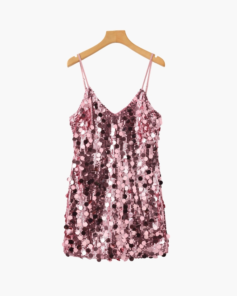 Abito Mini con Paillettes | Linea Slip Elegante