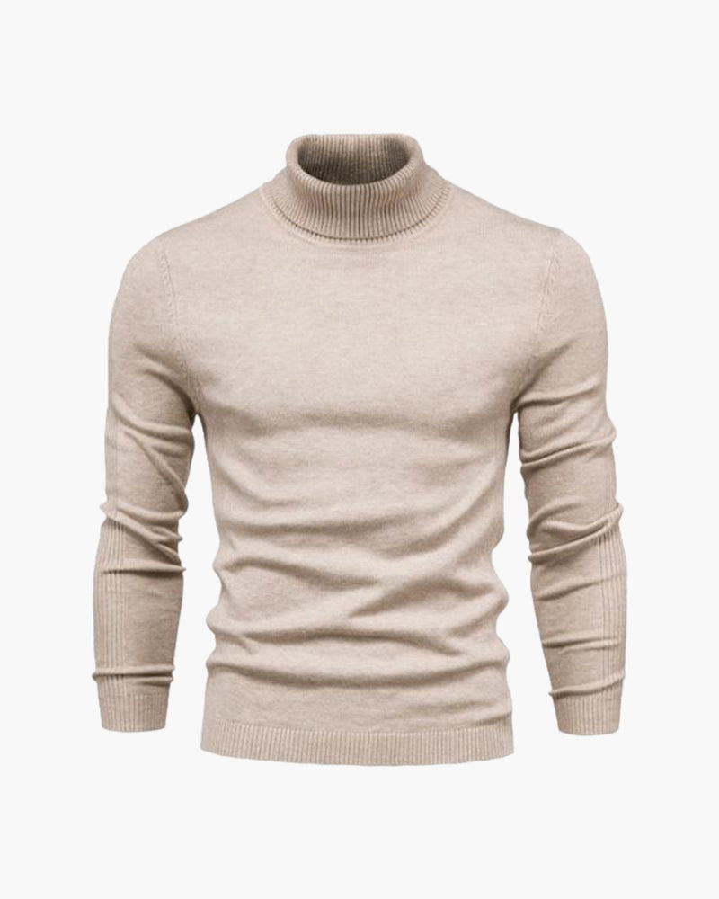 Maglione a Collo Alto Autunnale | Stile Formale e Comfort