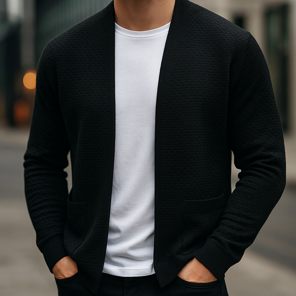 Oversized Knitted Cardigan for Men