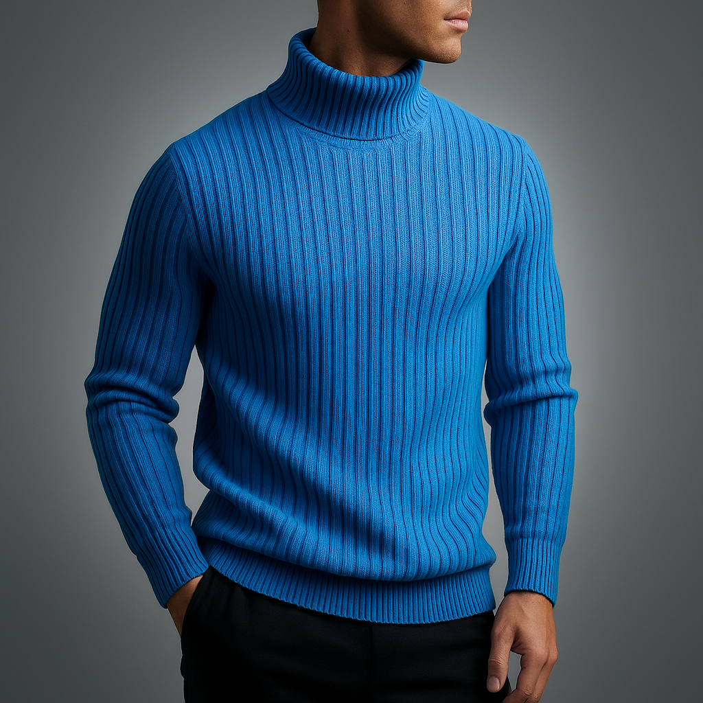 Men's Turtleneck Sweater - Cozy and Stylish Knitwear