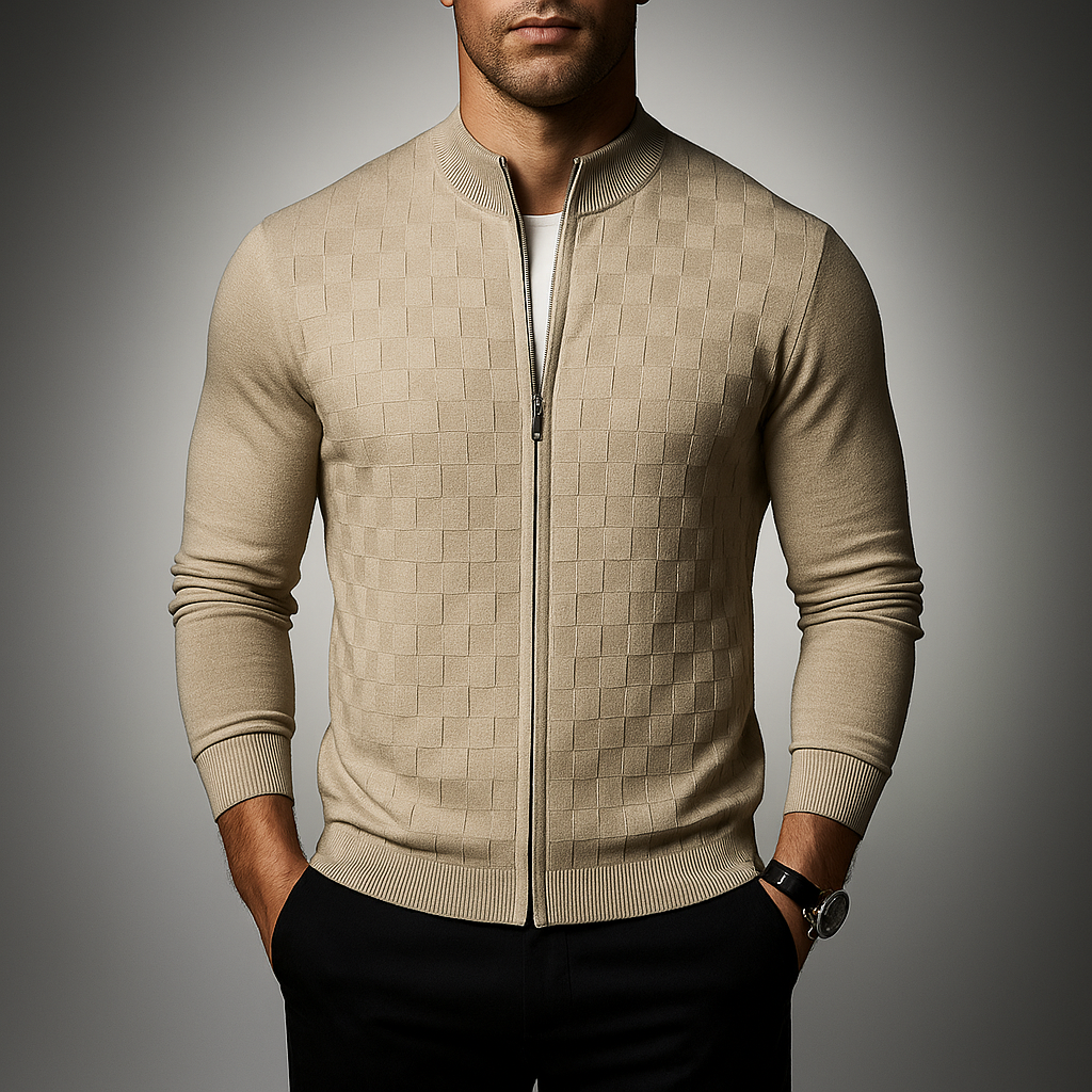Men's Zip Cardigan - Stylish and Comfortable