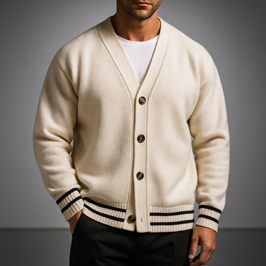 Men's Knit Cardigan - Stylish and Cozy Knitwear