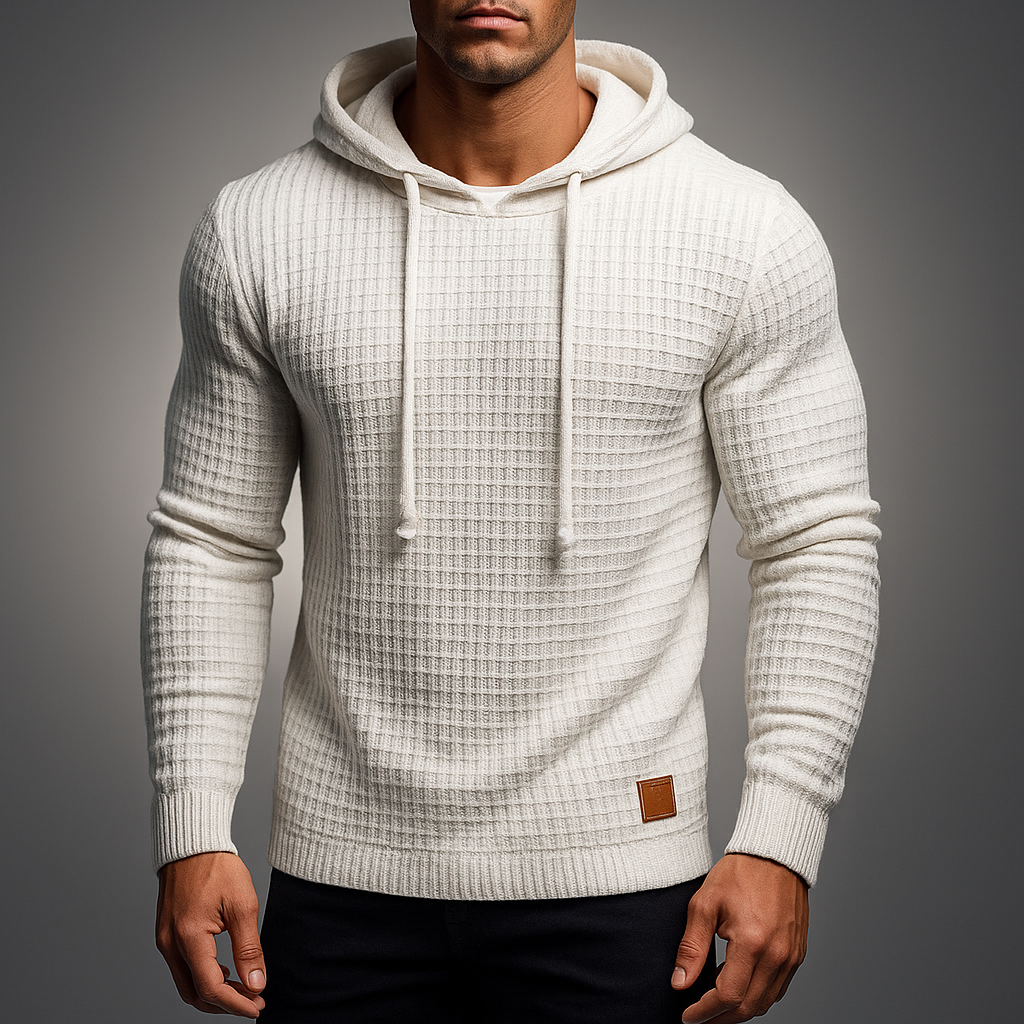 Men's Knit Hoodie - Stylish and Comfortable