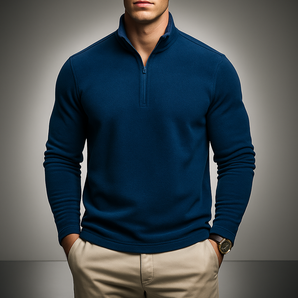 Men's Quarter Zip Pullover - Stylish and Comfortable