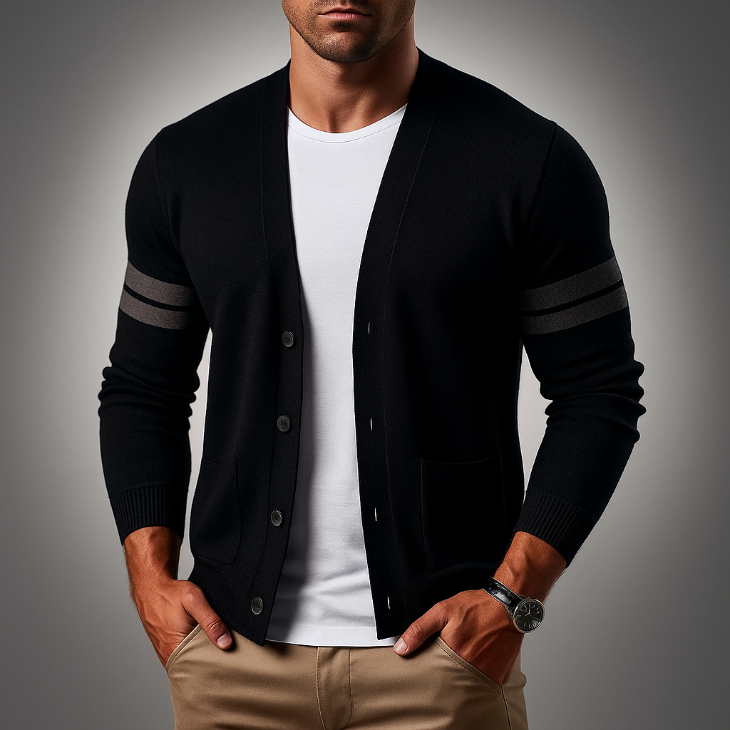Men's Knit Cardigan - Stylish and Comfortable Layering Piece