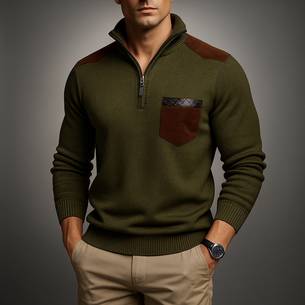 Men's Quarter Zip Pullover - Stylish & Comfortable