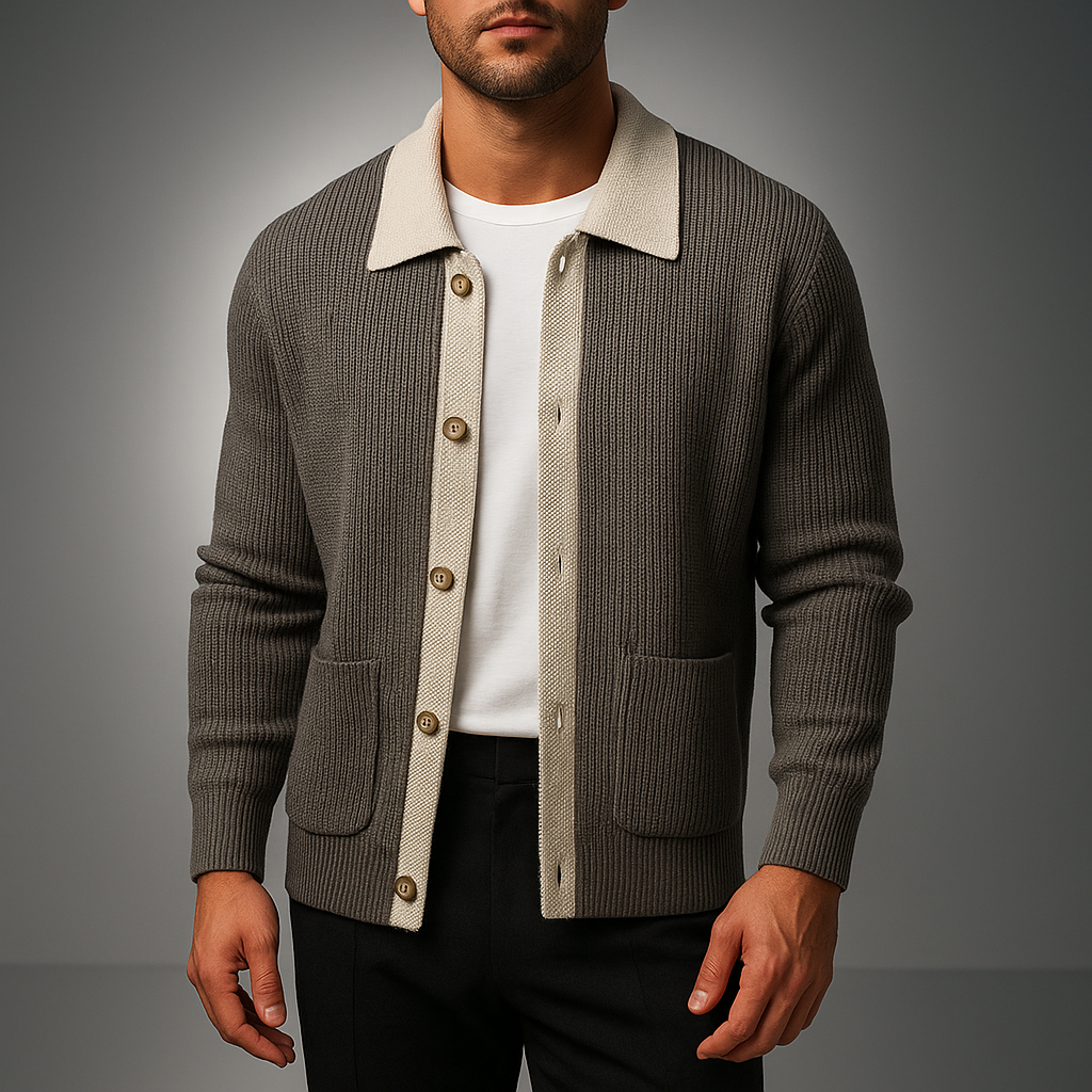 Men's Knit Cardigan - Stylish and Comfortable