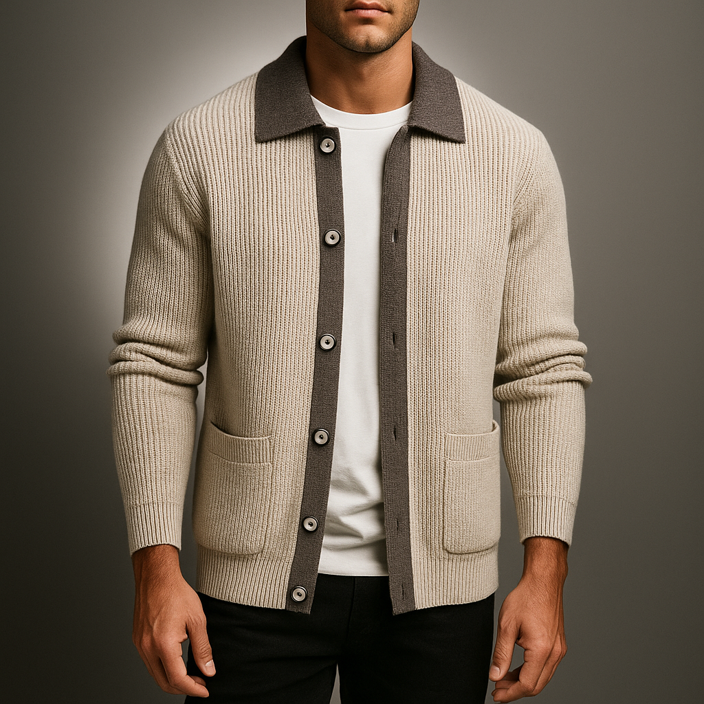 Men's Knit Cardigan - Stylish and Comfortable