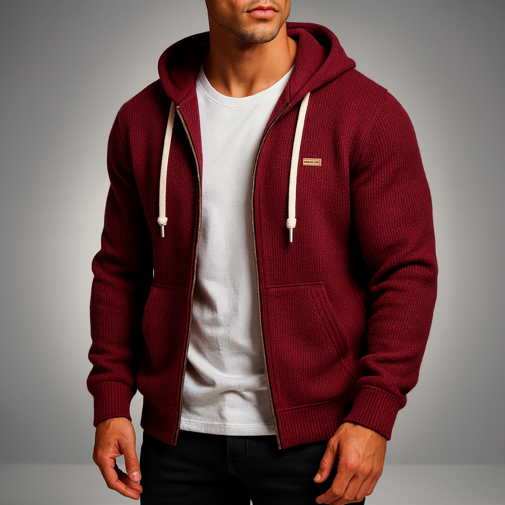 Men's Zip-Up Cardigan - Stylish and Comfortable