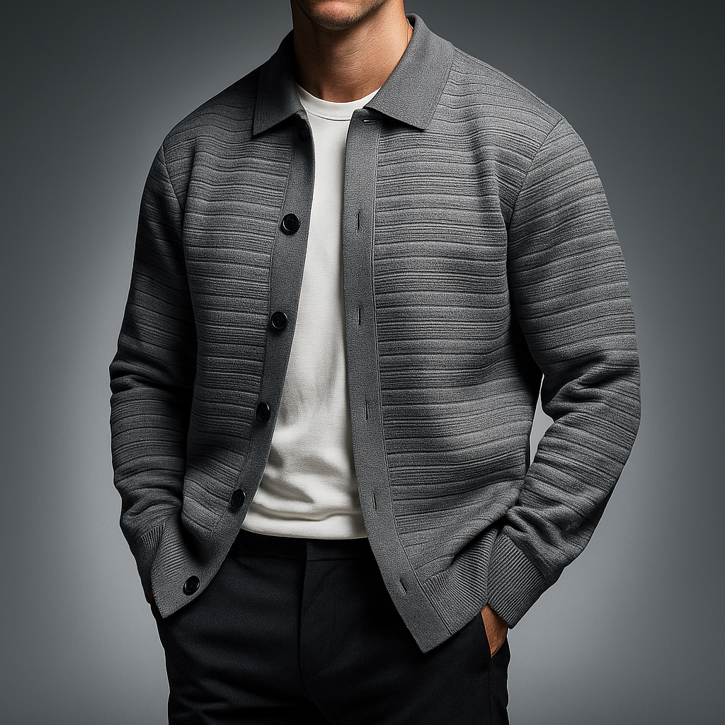 Men's Stylish Matte Knit Cardigan