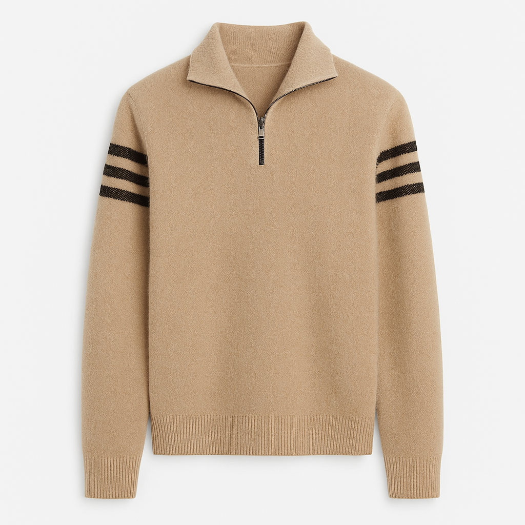 Men's Knit Quarter-Zip Sweater