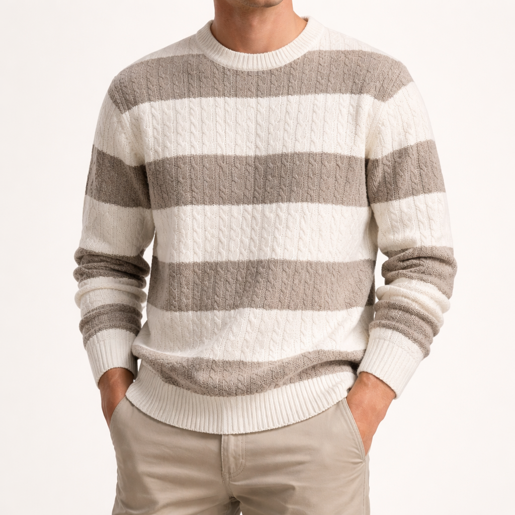 Men's Chevron-Knit Sweater