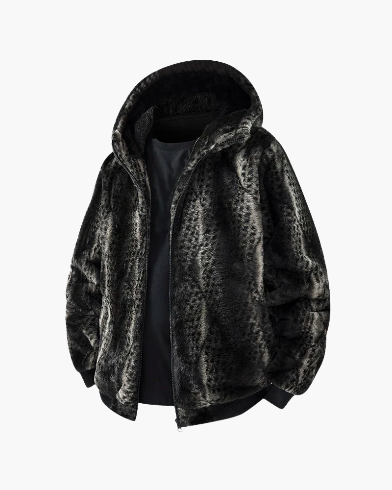 Giacca in Pelliccia Sintetica con Cappuccio | Comfort Invernale