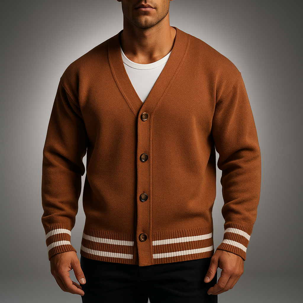 Men's Knit Cardigan - Stylish and Cozy Knitwear