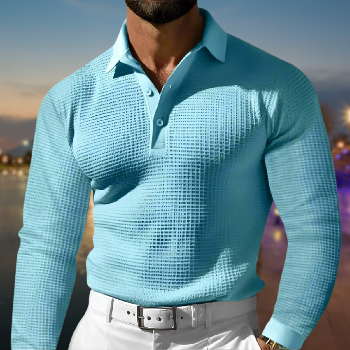 Men's Comfort Polo Sweater