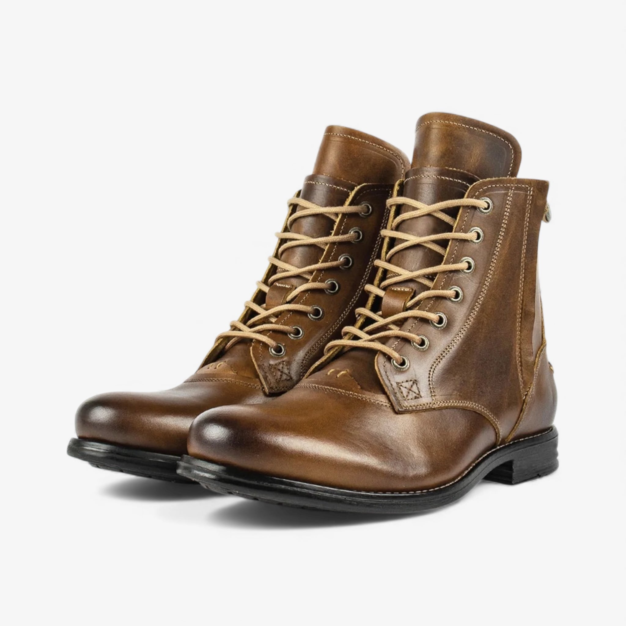 Men motorcycle leather casual boots