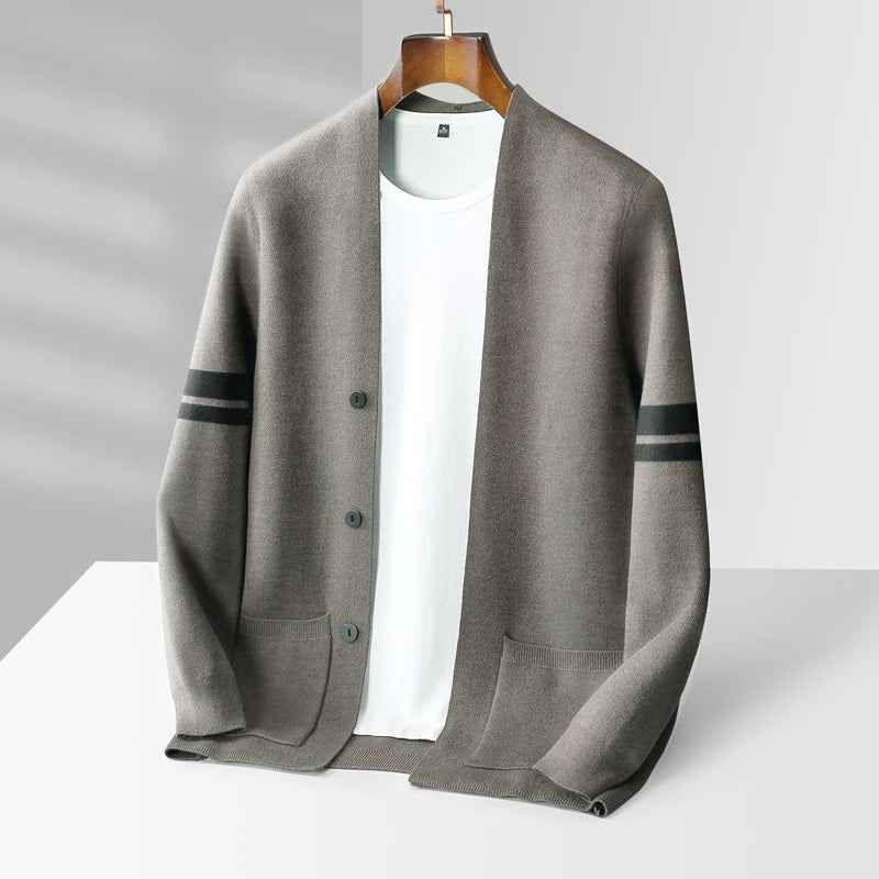 Men's Knit Cardigan - Stylish and Comfortable Layering Piece