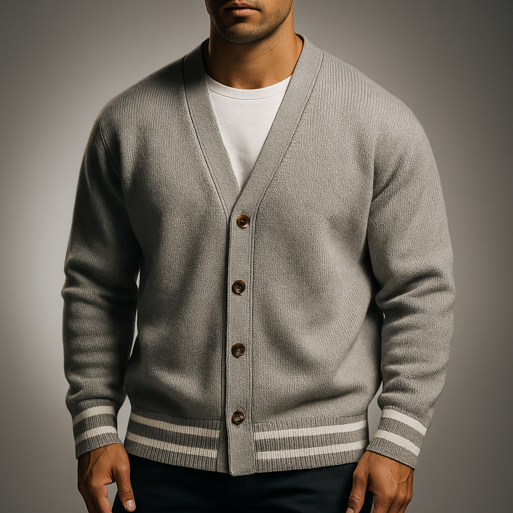 Men's Knit Cardigan - Stylish and Cozy Knitwear