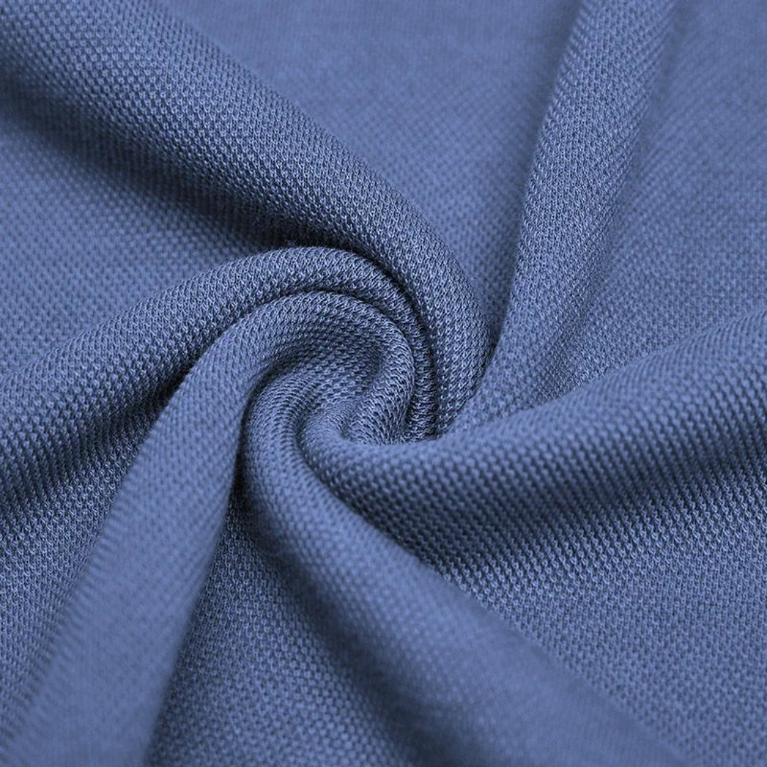 Men's Long Sleeve Polo Shirt with Embroidery - Comfortable & Breathable