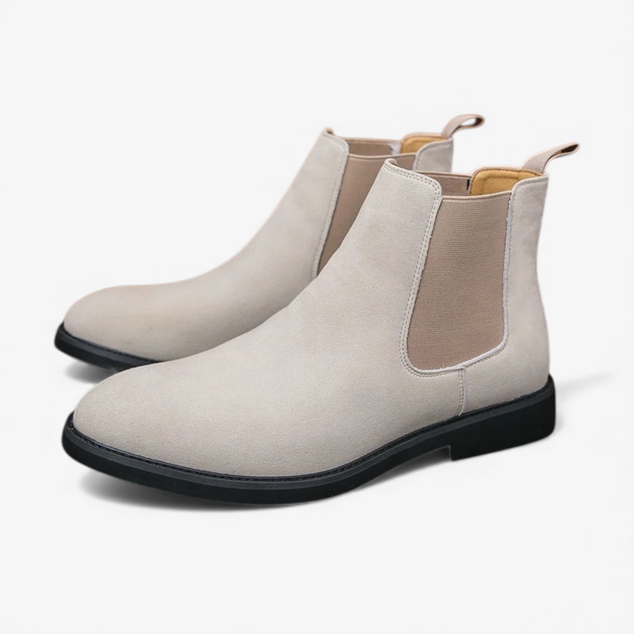Summer suede chelsea boots