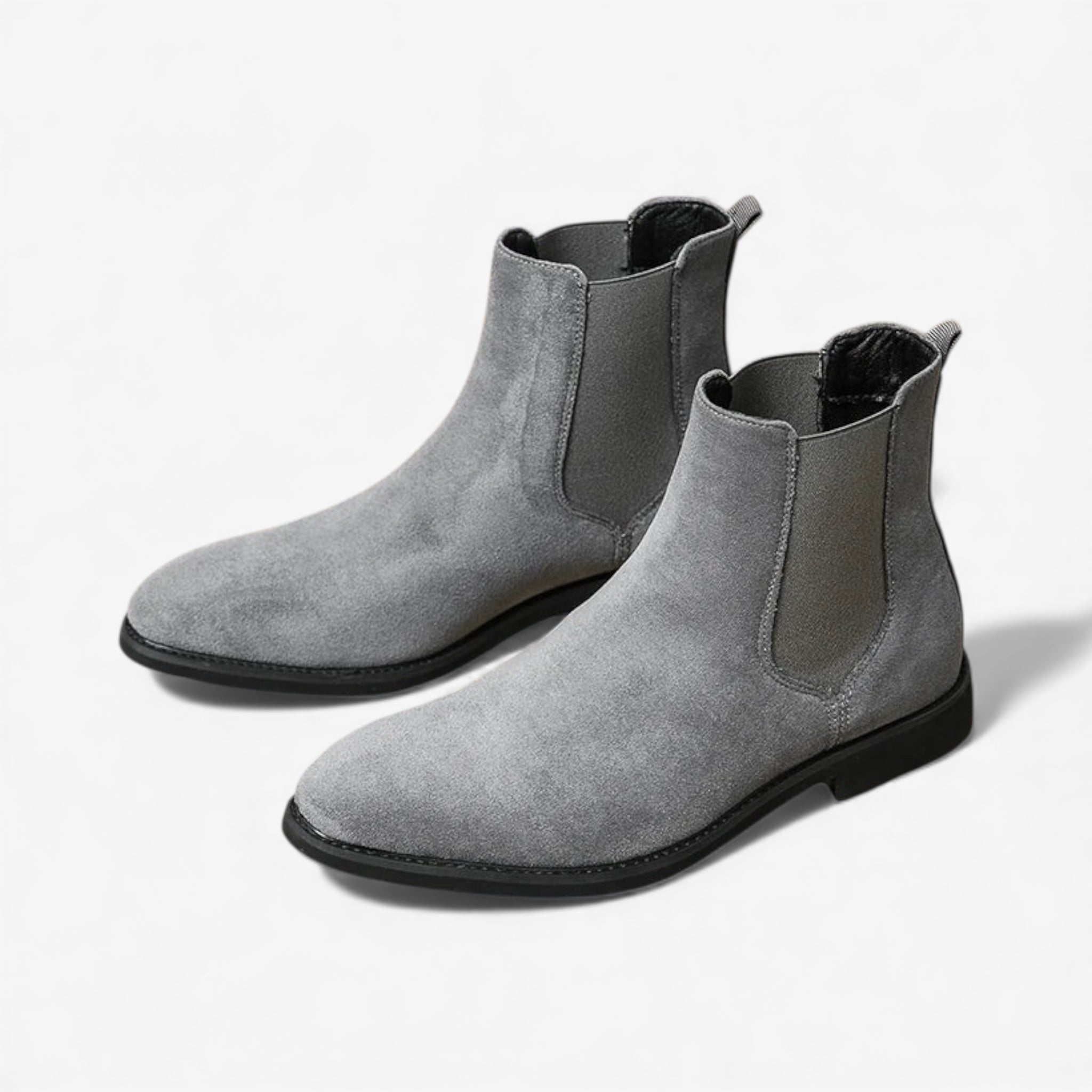 Pointed luxury suede ankle boots