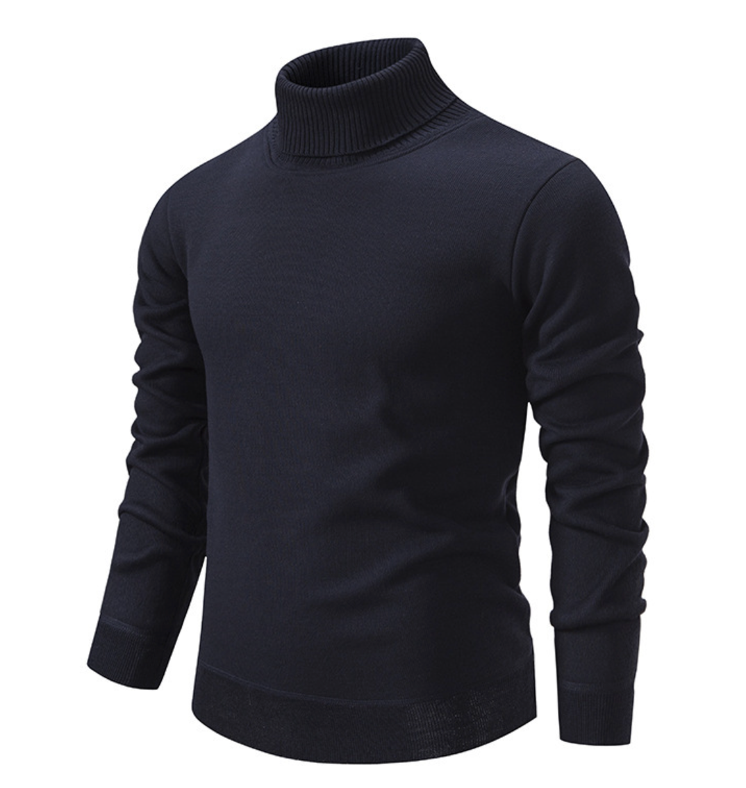 Men's Soft Wool Turtleneck Sweater