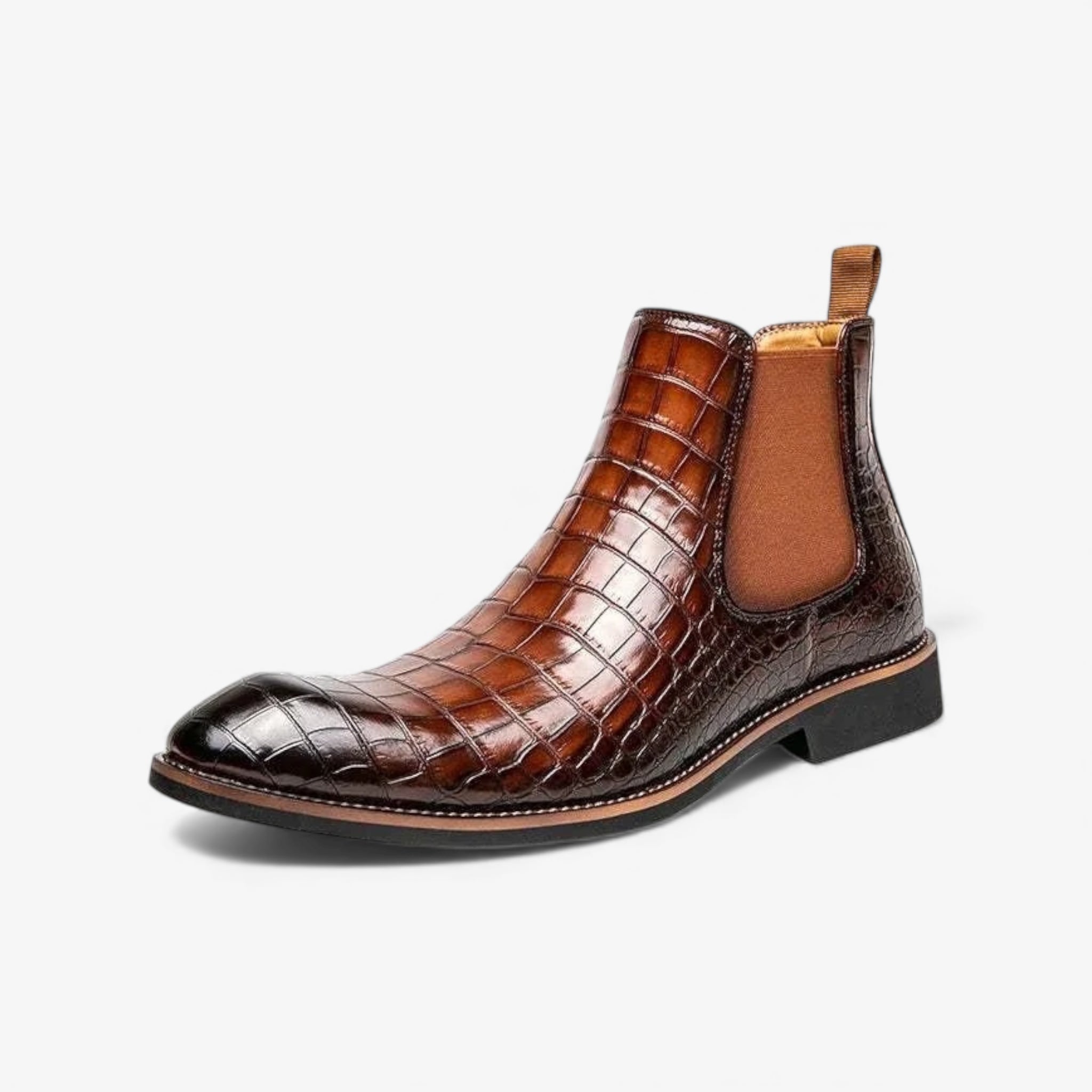 Casual snake pattern boots