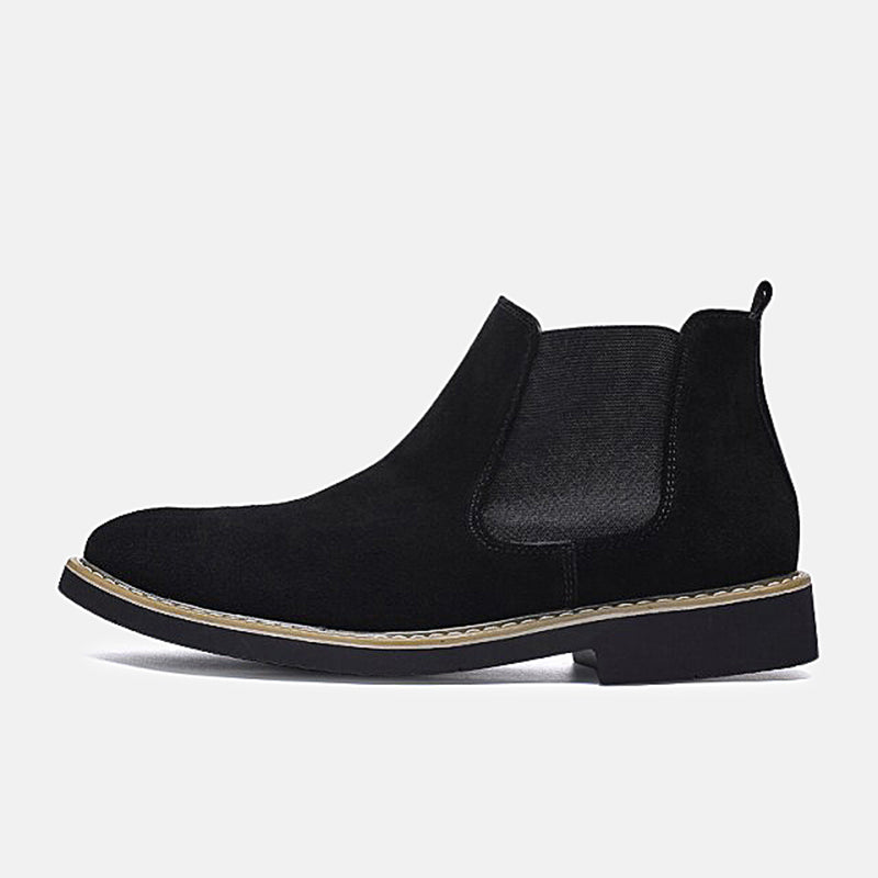Suede Genuine Leather Boots Men