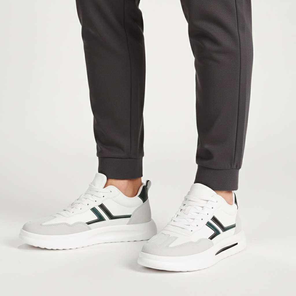 Sneakers con Rialzo Interno e Suola Ammortizzata | Comfort