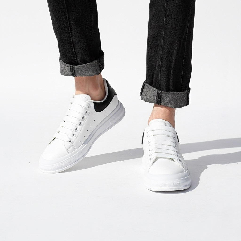 Sneakers con Rialzo e Dettagli a Contrasto | Comfort Quotidiano