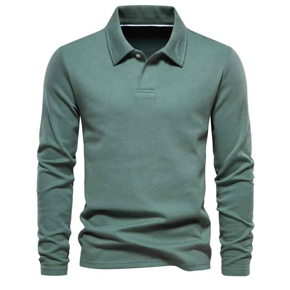 Men's Long Sleeve Polo Shirt