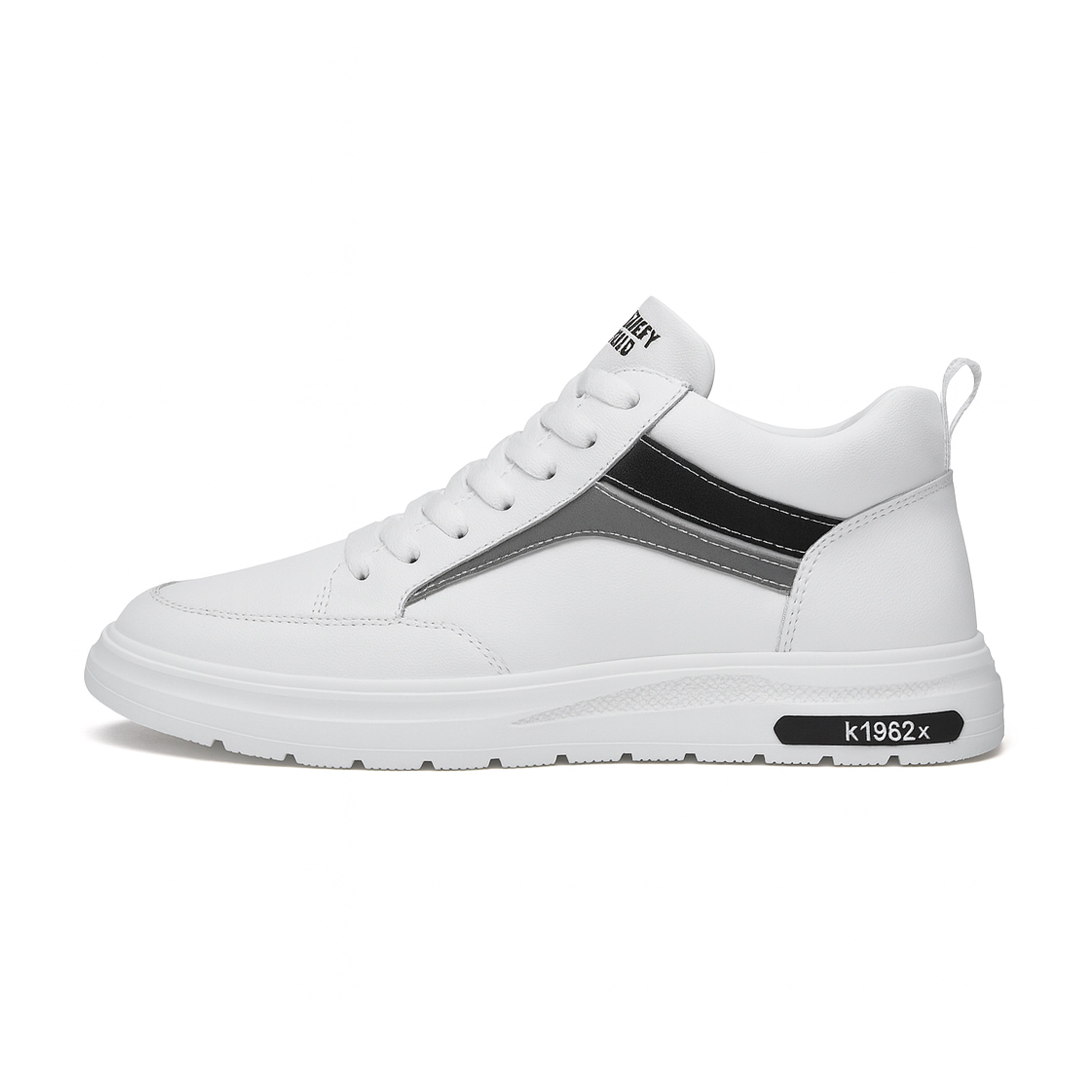 Sneakers con Rialzo Interno e Dettagli Laterali | Comfort