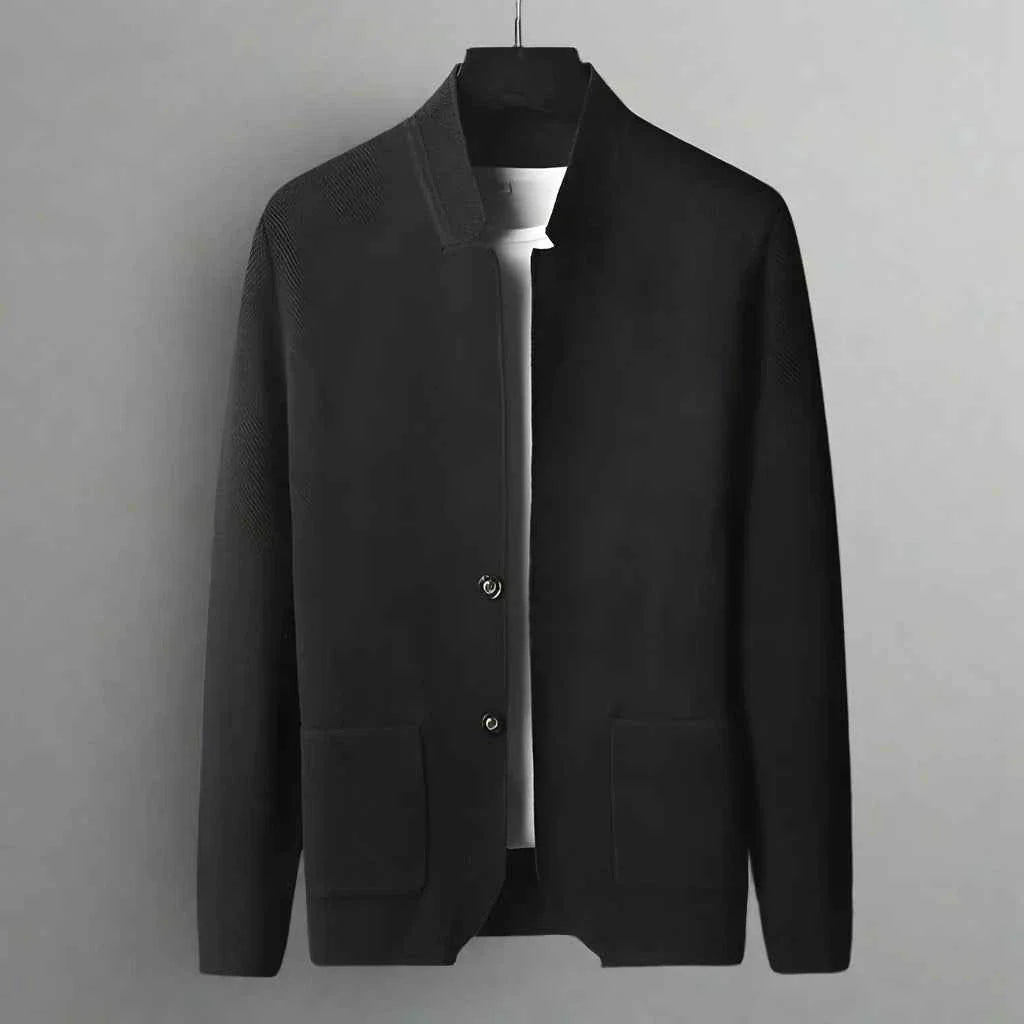 Men's Knit Cardigan - Stylish and Cozy Layering Piece