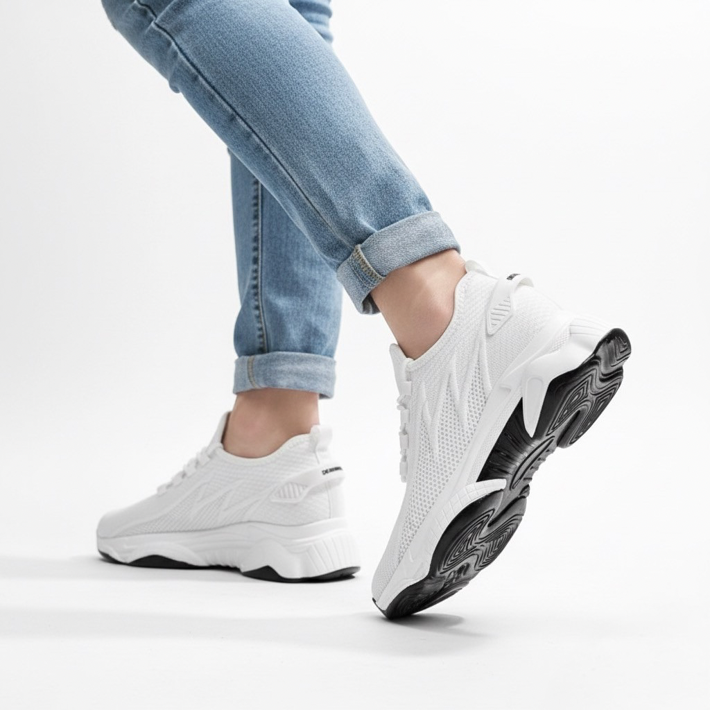 Sneakers con Rialzo Interno e Suola Sagomata | Comfort