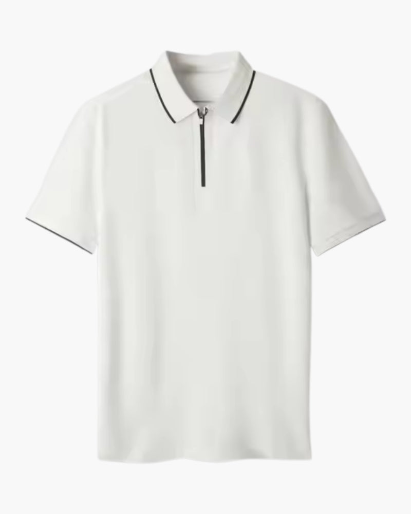 Polo Zip Ridgeway | Polo in Maglia Strutturata con Zip