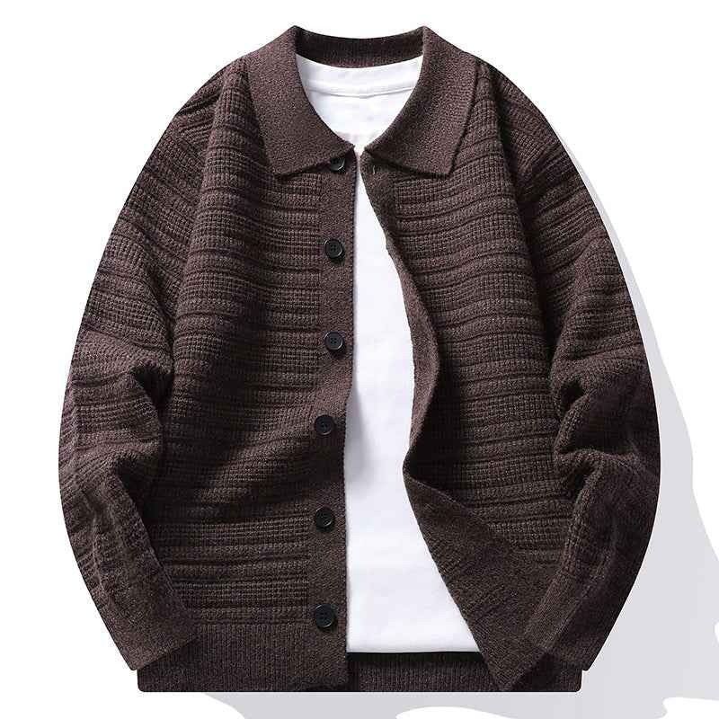Men's Stylish Matte Knit Cardigan