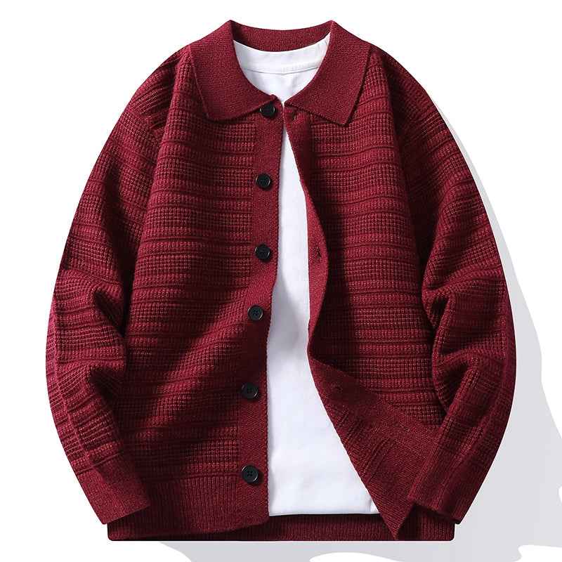 Men's Stylish Matte Knit Cardigan