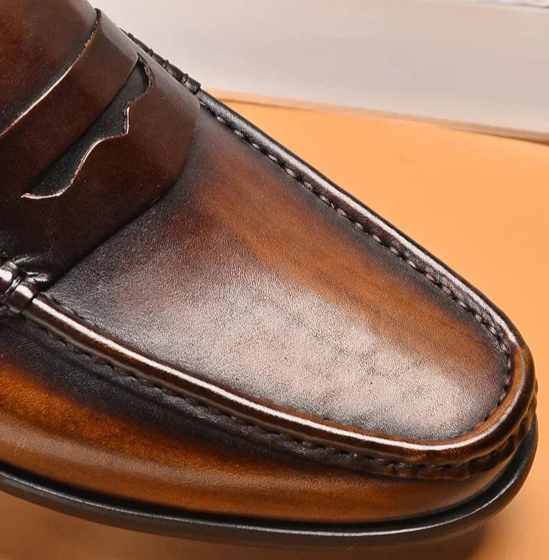 Penny luxury genuine leather loafers