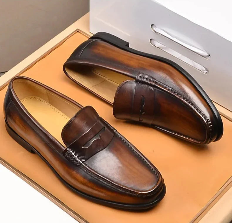 Penny luxury genuine leather loafers