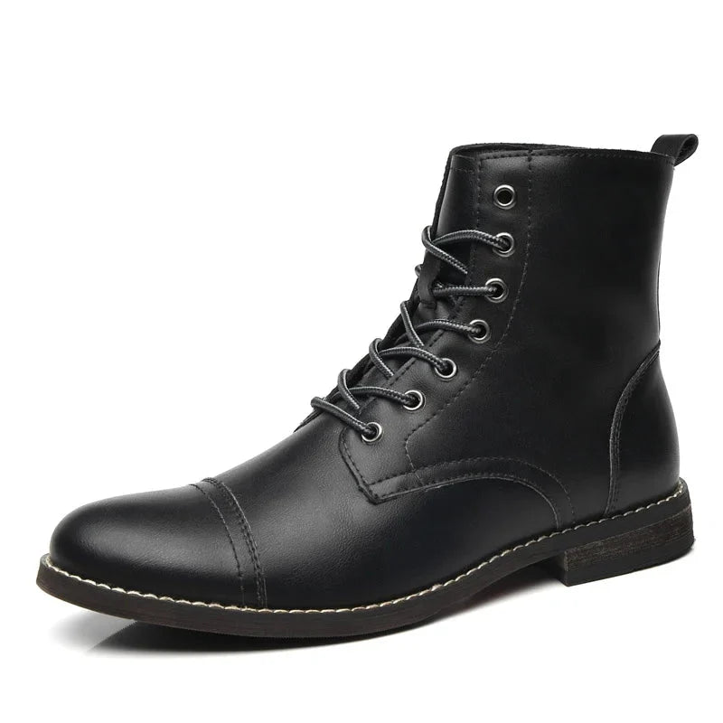 Comfortable winter leather boots