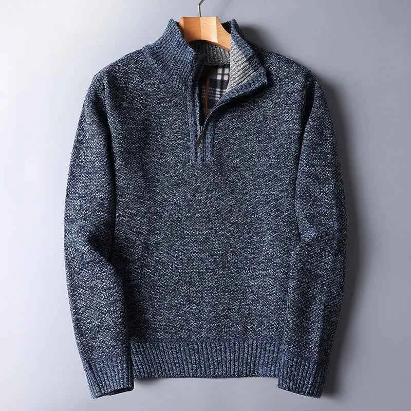 Men's Wool Quarter Zip Cardigan - Yukon Style