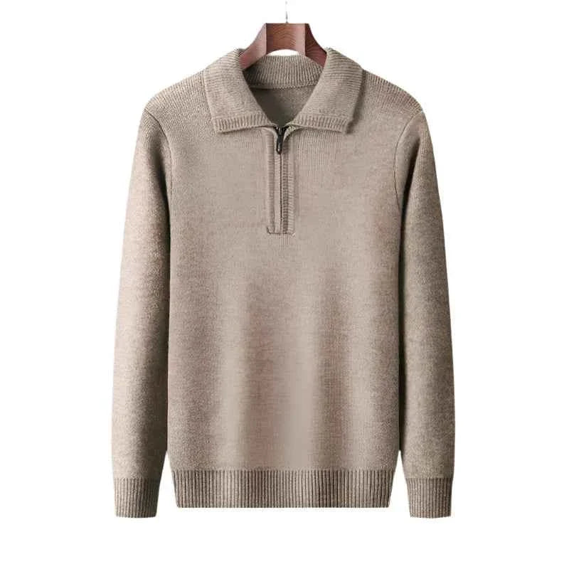 Men's Cashmere Quarter-Zip Sweater