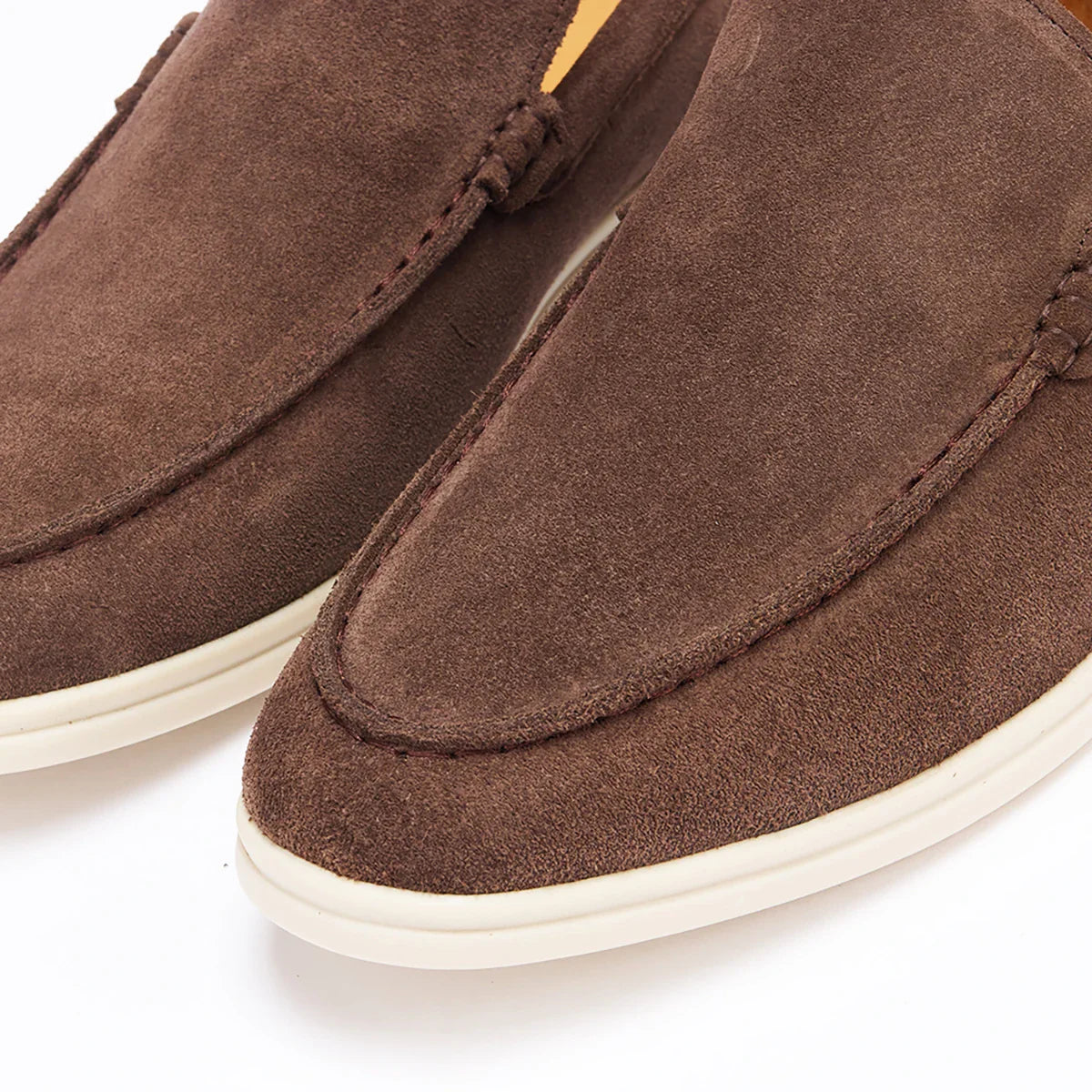 Classic suede penny old money loafers