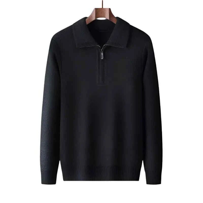 Men's Cashmere Quarter-Zip Sweater