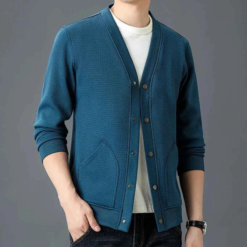 Men's Snap-Button Cardigan