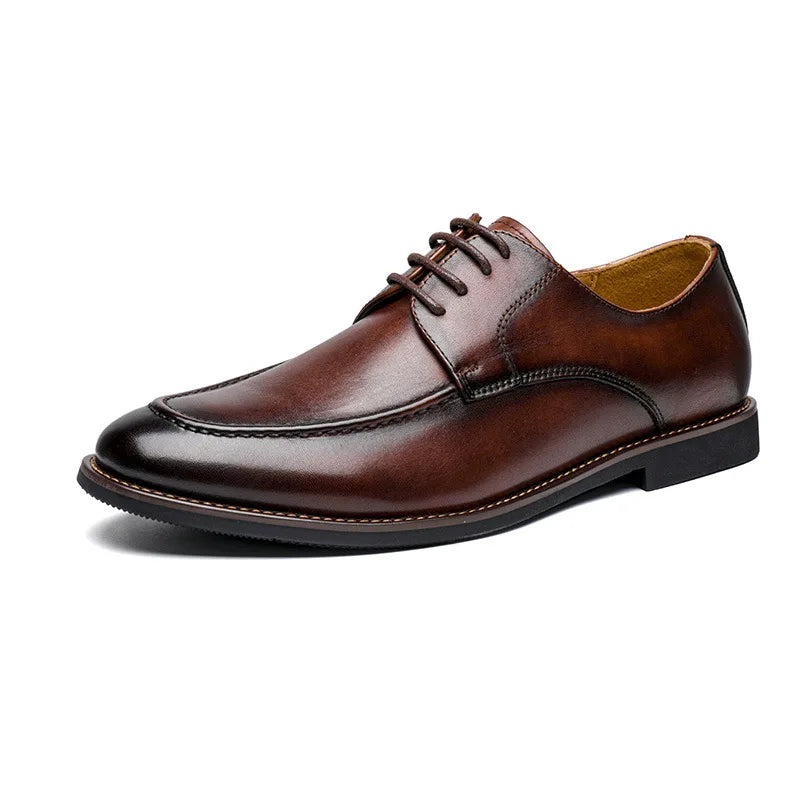 Genuine leather business dress loafer