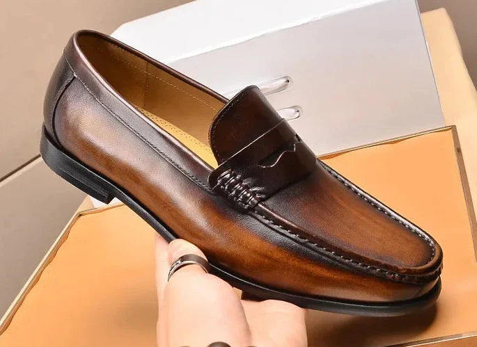 Penny luxury genuine leather loafers