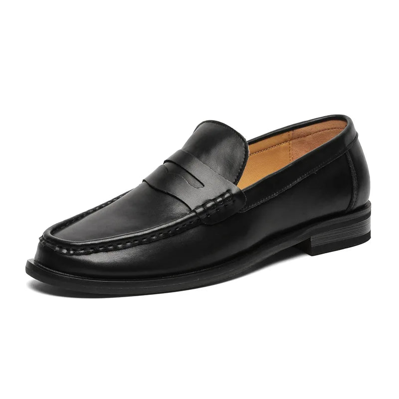 PU Leather slip on casual loafers
